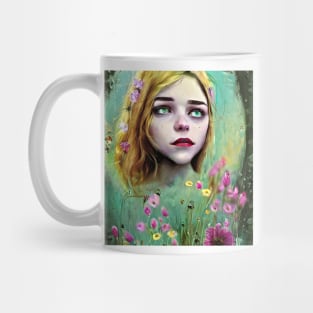 green-eyed girl Mug